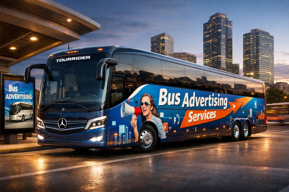 Bus Advertising Services in New York as a moving urban stage