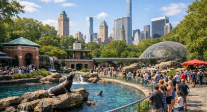 Central Park Zoo in Manhattan, New York City