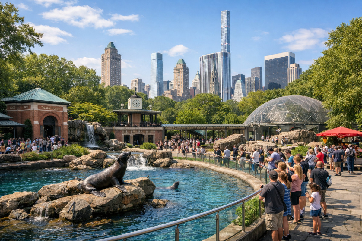 Central Park Zoo in Manhattan, New York City