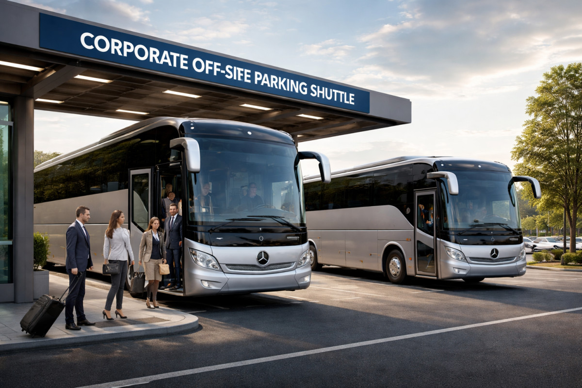 Corporate Off-Site Parking Shuttle in New York as a Smart Urban Solution