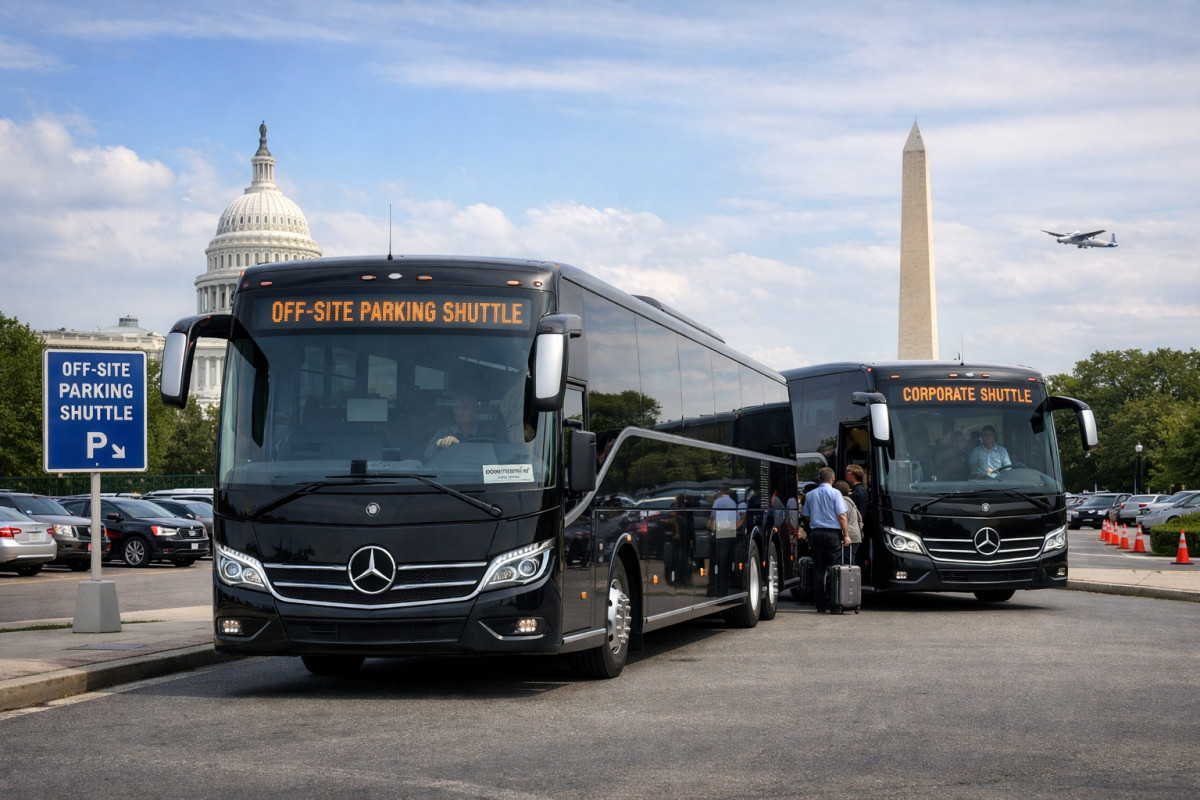 Corporate Off-Site Parking Shuttle in Washington