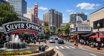 Downtown Silver Spring in Washington