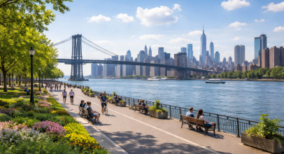 East River Park in Manhattan, New York City