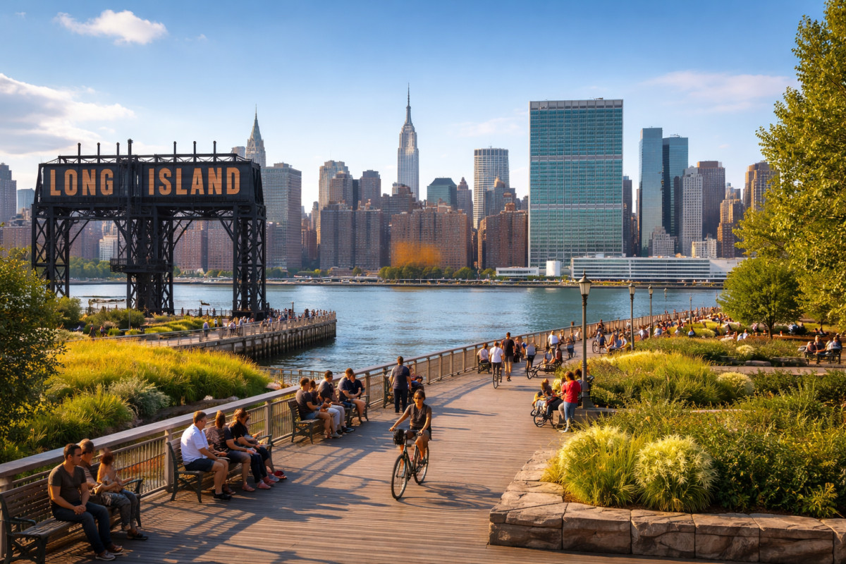 Gantry Plaza State Park in Queens, New York City