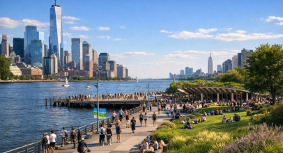 Hudson River Park in Manhattan, New York City