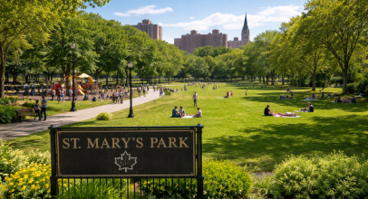 St. Mary’s Park in the Bronx, New York City