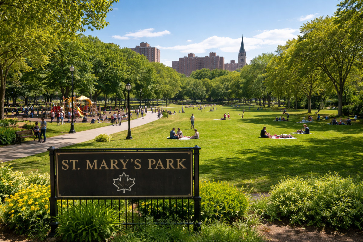 St. Mary’s Park in the Bronx, New York City