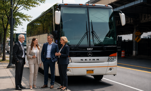 New York charter bus
