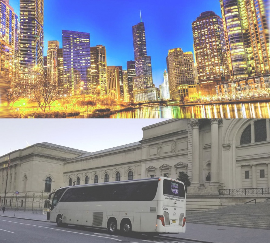 Charter Bus Rental from New York to Illinois