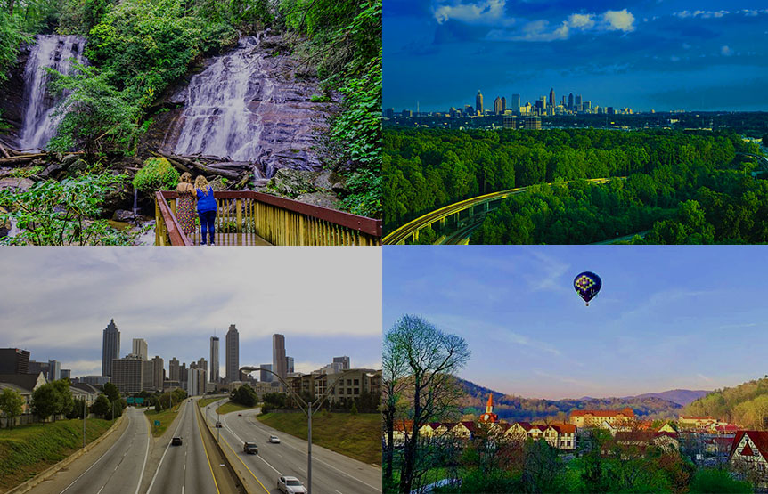 Georgia USA Atlanta Skyline and BeltLine