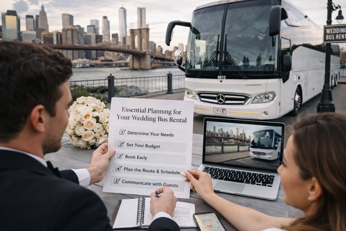 Essential planning for your New York wedding bus rental